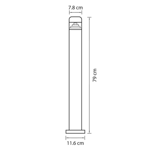 Уличный светодиодный светильник Lightstar Raggio 376705