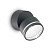 Уличный настенный светодиодный светильник Ideal Lux Omega AP Round Antracite 3000K 247076