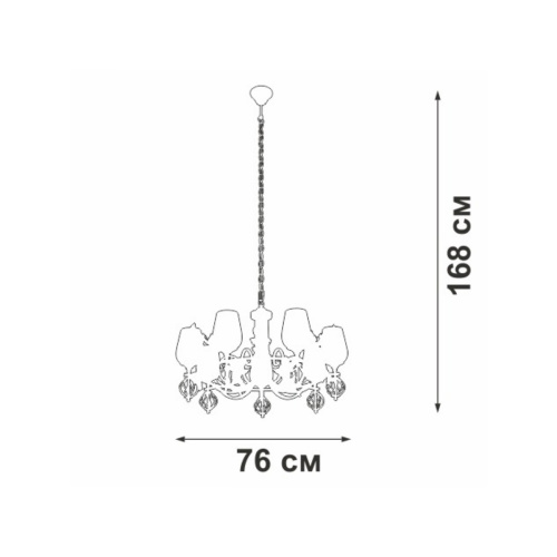 Подвесная люстра Vitaluce V3755-1/7 Подвесная люстра Vitaluce V3755-1/7