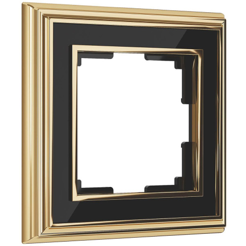 Рамка Werkel Palacio на 1 пост золото/черный WL17-Frame-01 4690389103582