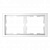 Рамка 2-постовая Schneider Electric Merten D-Life MTN4020-6535