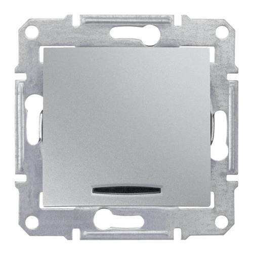 Выключатель одноклавишный с красной подсветкой Schneider Electric Sedna 10A 250V SDN0400360