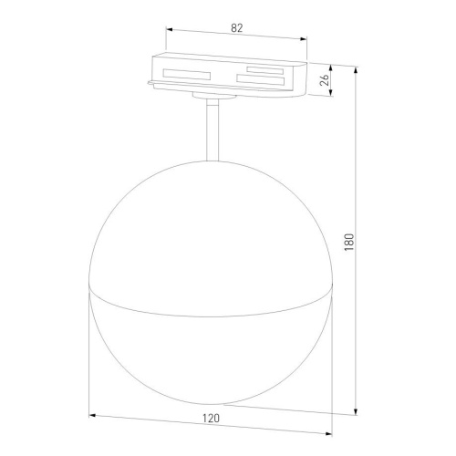 Трековый светильник Elektrostandard Glob GX53 хром MRL 1015 a053138
