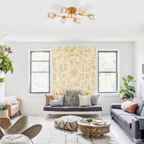 Потолочная люстра Eurosvet Hilari 30165/6 перламутровое золото