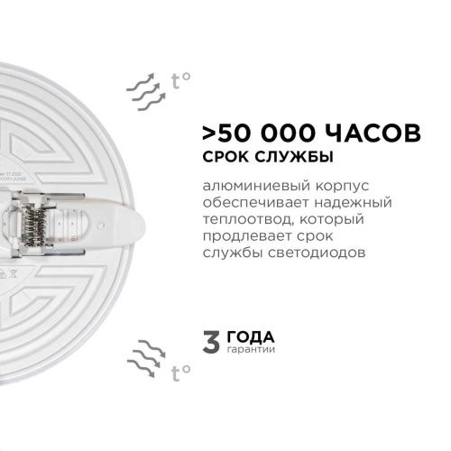 Светодиодная панель безрамочная Apeyron 06-107