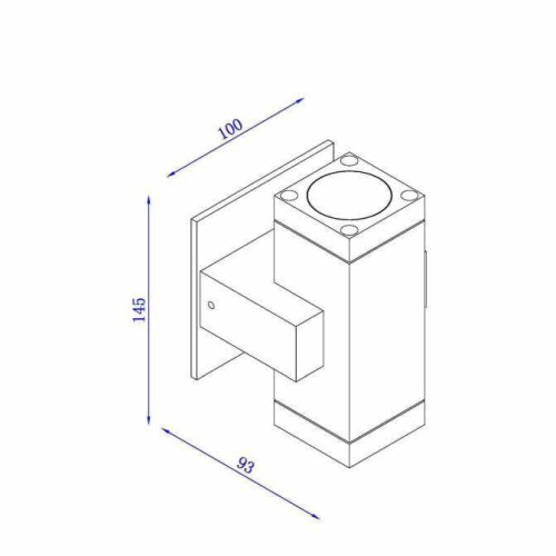 Уличный настенный светильник Lucide Bok 17963/22/12 Уличный настенный светильник Lucide Bok 17963/22/12