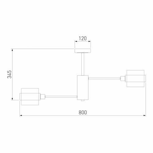 Потолочная люстра Eurosvet Arcada 70127/8 черный/дымчатый Потолочная люстра Eurosvet Arcada 70127/8 черный/дымчатый