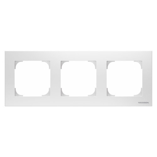 Рамка 3-постовая базовая ABB Sky альпийский белый 2CLA857310A1101 Рамка 3-постовая базовая ABB Sky альпийский белый 2CLA857310A1101
