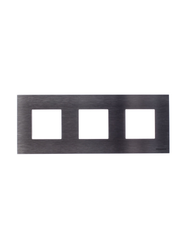 Рамка 3-постовая ABB Zenit сталь 2CLA227300N4001