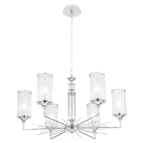 Подвесная люстра Crystal Lux Gloria SP6 Chrome Подвесная люстра Crystal Lux Gloria SP6 Chrome