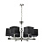 Подвесная люстра Lumien Hall Bolyasko LH1056/6P-NK-BK