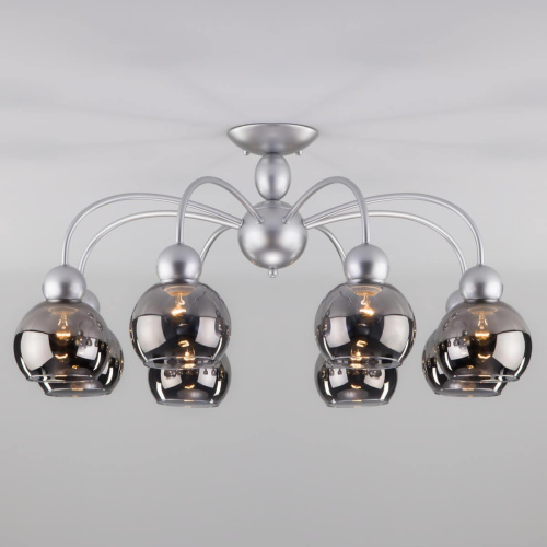 Потолочная люстра Eurosvet 30148/8 серебро