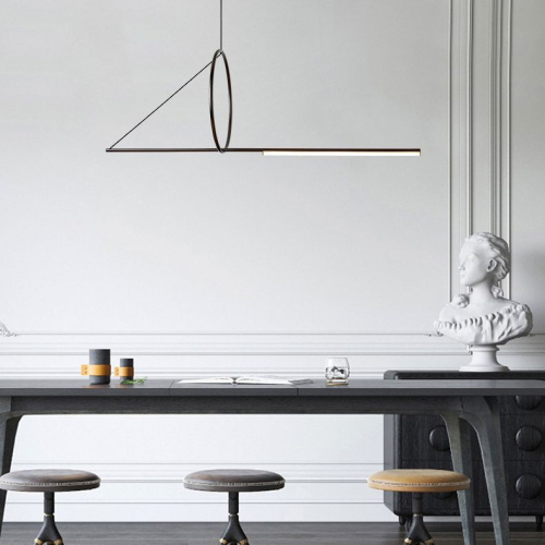 Подвесной Светильник Suspension Cercle Et Trait – Graphite Satine L170 By Imperiumloft