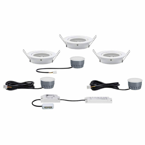 Встраиваемый светодиодный светильник Paulmann Premium SmartCoin BLE Tunable 93937 Встраиваемый светодиодный светильник Paulmann Premium SmartCoin BLE Tunable 93937