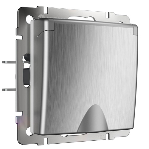 Розетка Werkel с заземлением с защитной крышкой и шторками WL09-SKGSC-01-IP44 4690389085093