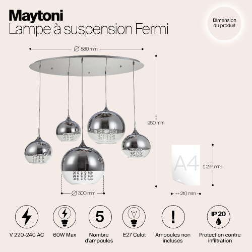 Подвесной светильник Maytoni P140-PL-170-5-N