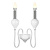 Бра iLamp Lady B88003-2 WH