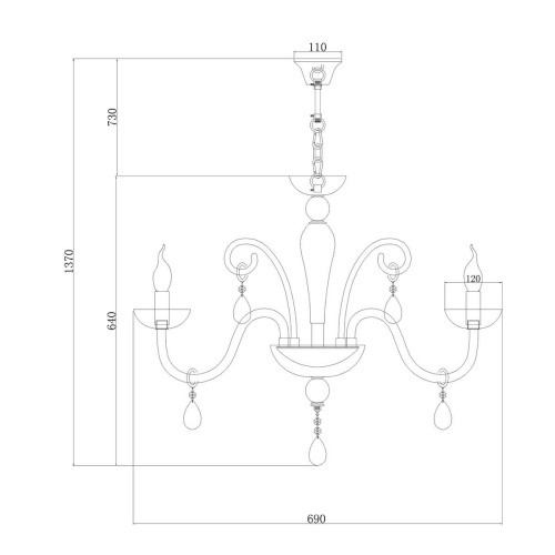 Подвесная люстра Rivoli Sposa 1003-208 Б0037771 Подвесная люстра Rivoli Sposa 1003-208 Б0037771