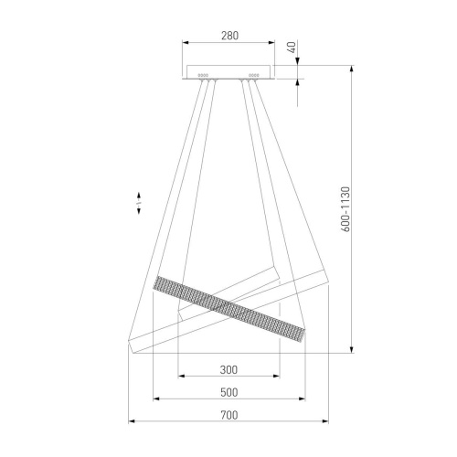 Подвесной светодиодный светильник Eurosvet Smart Posh 90276/3 медный Подвесной светодиодный светильник Eurosvet Smart Posh 90276/3 медный