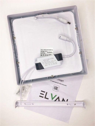Настенно-потолочный светодиодный светильник Elvan NLS-702SQ-18W-WW-Wh Настенно-потолочный светодиодный светильник Elvan NLS-702SQ-18W-WW-Wh