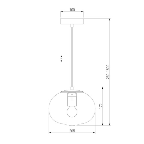 Подвесной светильник Eurosvet Rock 50212/1 прозрачный Подвесной светильник Eurosvet Rock 50212/1 прозрачный