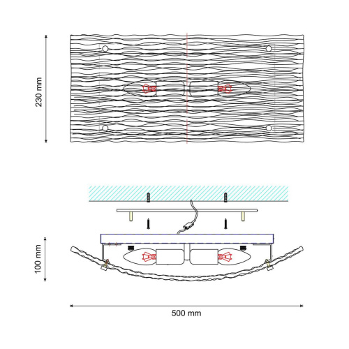 Потолочный светильник Lucia Tucci Rumba W1055.2 Chrome Потолочный светильник Lucia Tucci Rumba W1055.2 Chrome