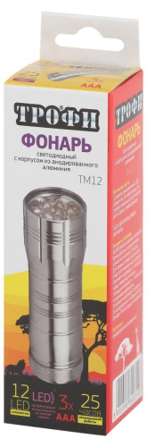 Карманный светодиодный фонарь ЭРА Трофи от батареек 87х25 160 лм TM12 Б0002226