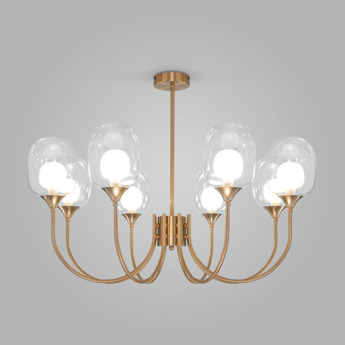 Подвесная люстра Eurosvet Spritz 70217/8 латунь