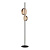 Торшер 10728F black/gold