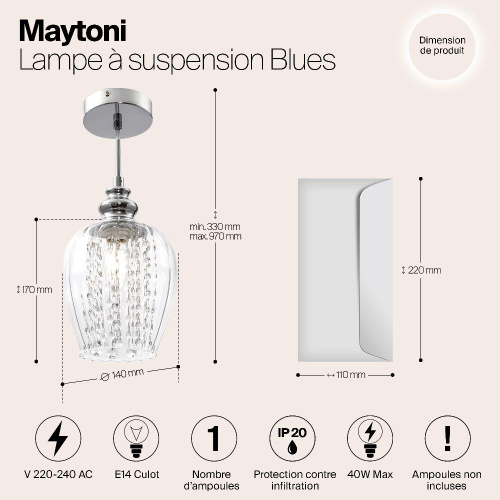 Подвесной светильник Maytoni Blues MOD044-PL-01-N