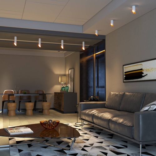 Потолочный светильник Elektrostandard DLN114 GU10 белый/золото a050119 Потолочный светильник Elektrostandard DLN114 GU10 белый/золото a050119