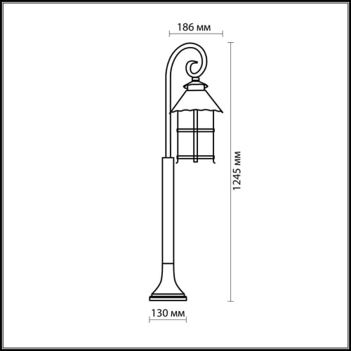 Уличный светильник Odeon Light Lumi 2314/1F Уличный светильник Odeon Light Lumi 2314/1F