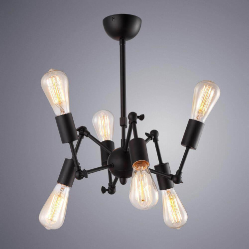 Подвесная люстра Arte Lamp A9190LM-6BK Подвесная люстра Arte Lamp A9190LM-6BK