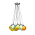 Подвесная светодиодная люстра Arte Lamp Pallone A3026SP-11CC