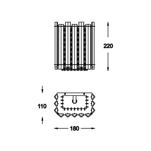Настенный светильник Zumaline Ventus W0465-01B-B5AC