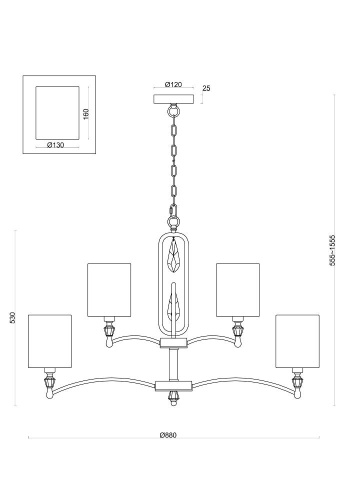Подвесная люстра Freya Riverside FR1007PL-12N Подвесная люстра Freya Riverside FR1007PL-12N