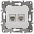 Розетка комбинированная RJ45+RJ11 ЭРА 12 12-3109-01 Б0018248