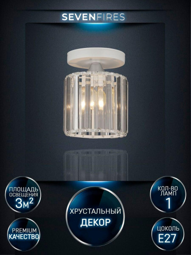 Потолочный светильник Seven Fires Lorink WD3520/1C-WT-CL