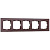 Рамка Werkel Favorit на 5 постов мокко WL01-Frame-05 4690389063787
