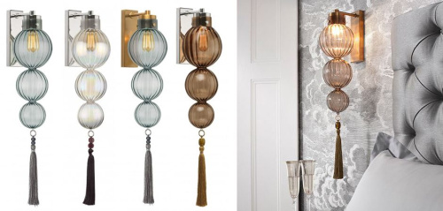 Бра Heathfield Lighting - Medina Wall Brass/Amber By Imperiumloft