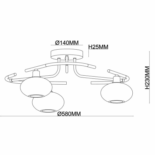 Потолочная люстра Rivoli Anita 4033-303 Б0044507
