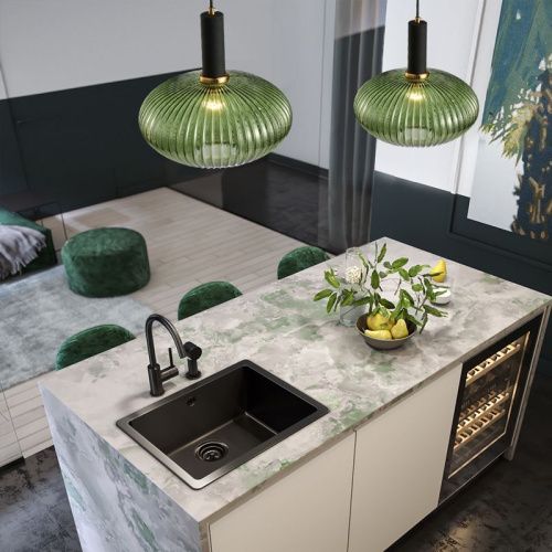 Подвесной Светильник Ferm Living Chinese Lantern A Brass / Green By Imperiumloft