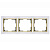 Рамка Werkel Snabb на 3 поста белый/золото WL03-Frame-03-white/GD 4690389083921