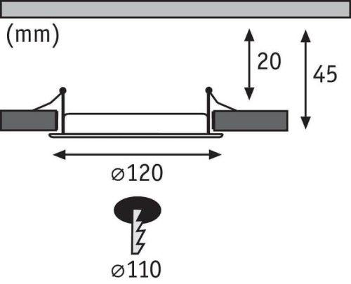 Встраиваемый светодиодный светильник Paulmann More 50071