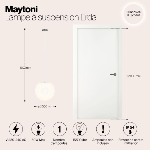 Подвесной светильник Outdoor O594PL-01B