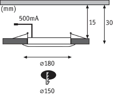 Встраиваемый светодиодный светильник Paulmann Premium Panel IP65 92801