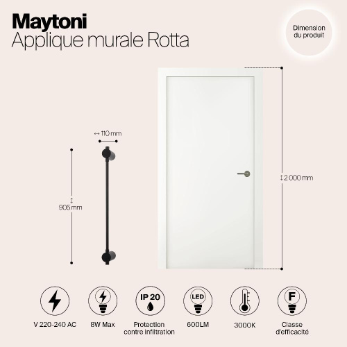 Бра Maytoni Rotta MOD413WL-L8B3K