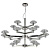 Подвесная люстра Crystal Lux Rebeca SP5+10+5 Nickel