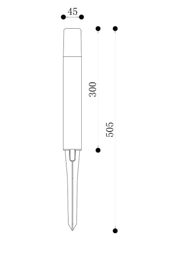 Ландшафтный светильник Maytoni Outdoor O416FL-L3GR3K1