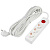 Удлинитель Uniel Ultra 3гн х 10м с/з S-GCU3-10B White UL-00010014